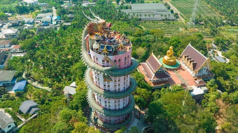 From Bangkok: Don Wai Market, Wat Samphran & Lotus Café Tour - Key highlights I’d plan around