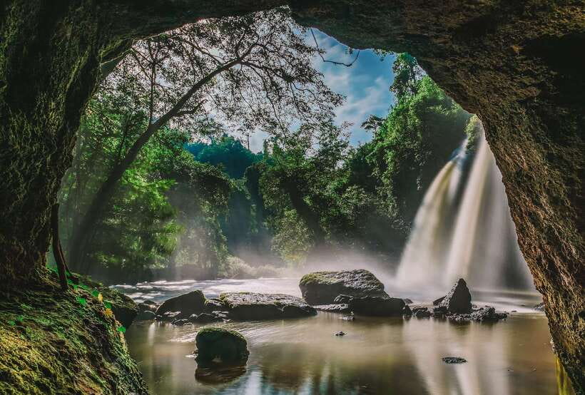 From Bangkok: Khao Yai National Park Small-Group Day Trip - Haew Suwat Waterfall: photos with jungle drama