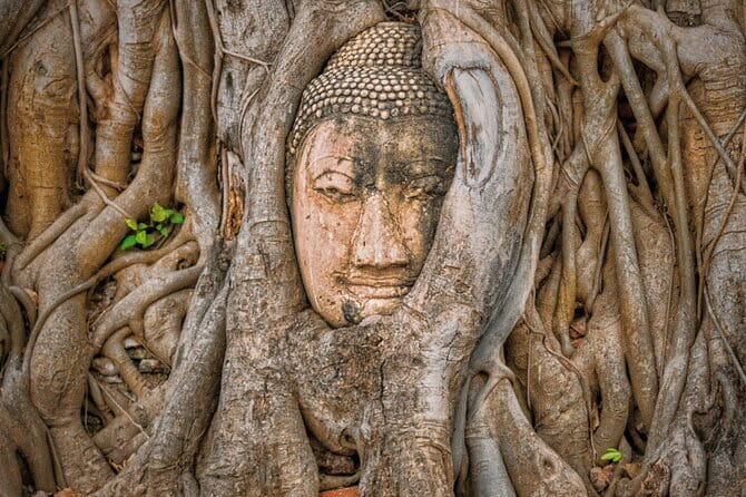Glittering Ayutthaya Tour to Famous Sights, Market & Sunset Boat - Sunset on the Chao Phraya: Traditional Boat Ride Plus River Landmarks