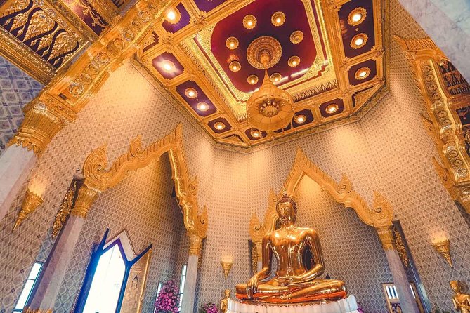 Golden Buddha, Reclining Buddha & Marble Temple Tour - Stop 2: Wat Phra Chetuphon With 95 Pagodas and the Reclining Buddha
