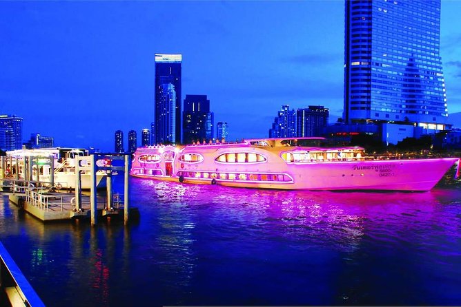 Grand Pearl Dinner Cruise Experience at Bangkok with Pickup - Cruising the Chao Phraya at Night: Open-Air Deck Time for Views and Photos