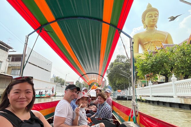 Hidden Bangkok Longtail Boat Tour to Big Buddha&Canal Life 2hrs - Chao Phraya River Merge and the Wat Arun Temple of Dawn View