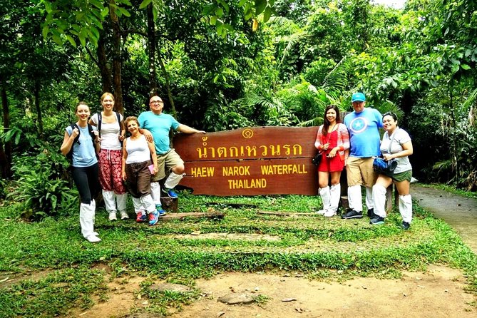 Khao Yai National Park Hiking Day Tour: Haew Narok and Haew Suwat - Haew Suwat and The Beach: shaded rocks, stairs, and no swimming