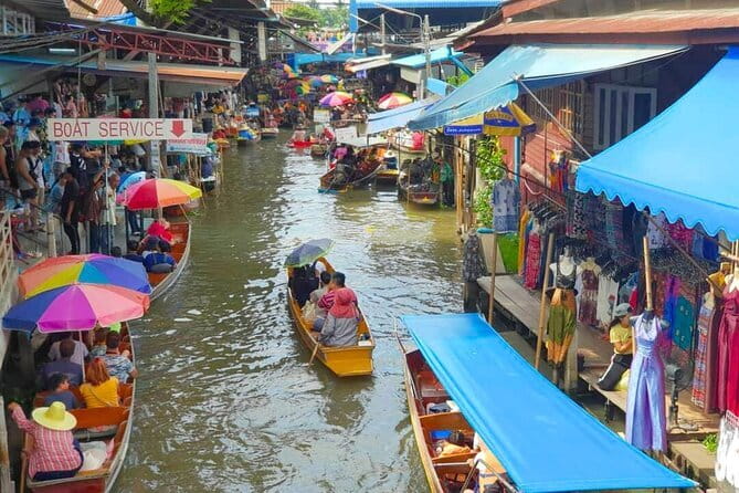 Maeklong Railway and Damnoen Saduak Floating Market Tour - A 10-hour Bangkok day trip that hits floating markets, a rail spectacle, and a night market