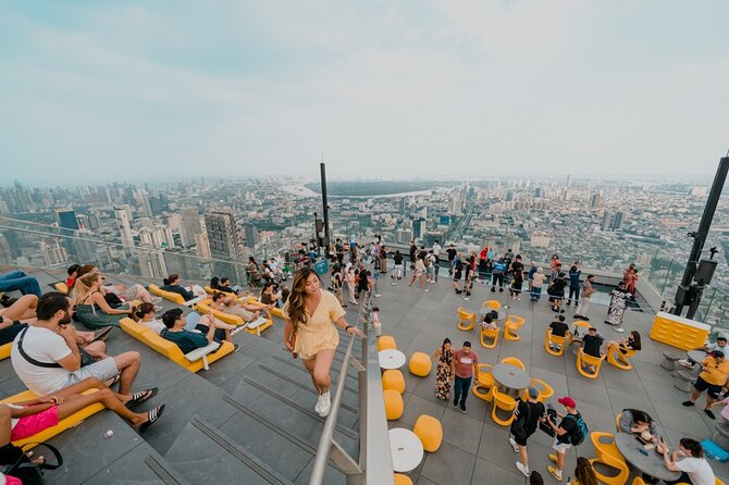 Mahanakhon Skywalk Tower Tickets - Outdoor rooftop 78th floor: 314 meters and the glass tray moment