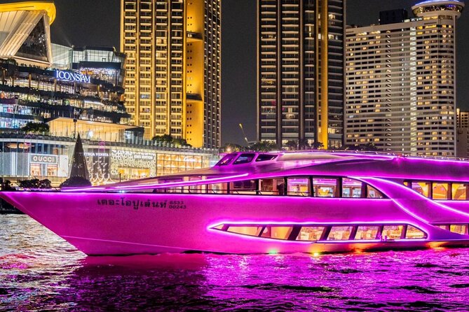 Opulence Buffet Dinner Cruise & Cultural Show - Wat Arun after dark: temple views that tug at your camera roll