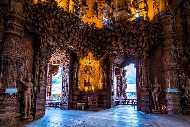 Pattaya Private Day Tour from Bangkok or Pattaya - Sanctuary of Truth: 105 meters of carved wood by the sea