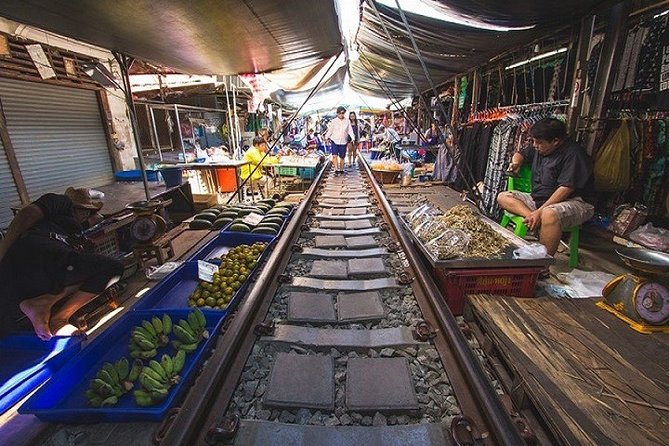 Private Amphawa & Maeklong Railway Market Day Tour with Fireflies - Amphawa Floating Market: canal life, boat charge included