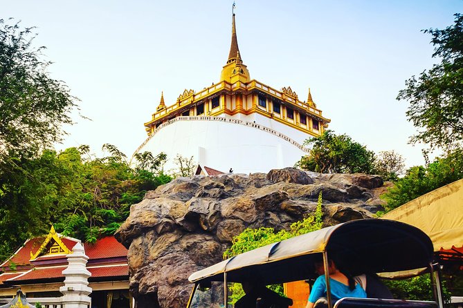 Private Bangkok Tuk Tuk Sunset Long-tail Night Lights - Old Town market time at Rattanakosin
