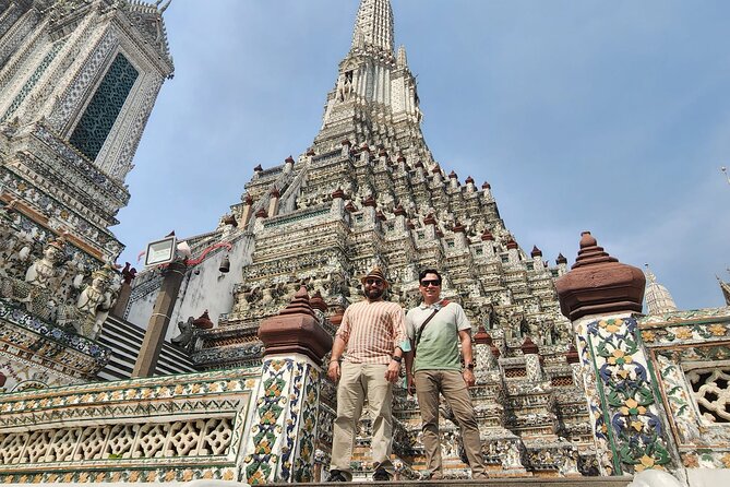 Private Best of Bangkok Full Day Highlights City Tour - Wat Arun: River Views, Steps, and Photo Stops