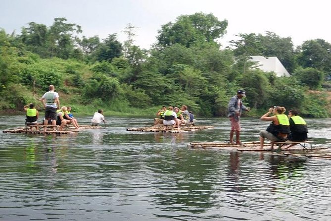 Private Erawan Waterfall, River Kwai, Death Railway Tour from Bangkok - River Kwai bamboo rafting: the fun part that still feels real