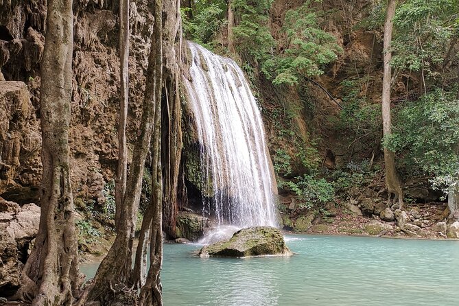 Private Excursion to Floating Market and Erawan Waterfall - The big picture: Bangkok to Kanchanaburi in one packed day