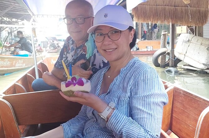 Private Excursion to Floating Market and Erawan Waterfall - River Kwai Bridge stop: short time, big story