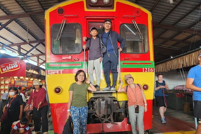 Private Floating Market & Maeklong Railway Tour from Bangkok - Mae Klong Railway Market (Hoop Rom Market): the train-track shopping you can’t fake
