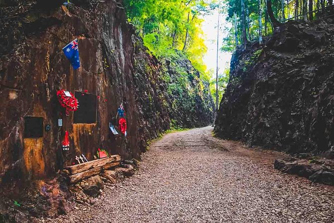 Private Historic River Kwai Death Railway, War Cemetery and Hellfire Pass Tour - Tham Kra Sae Bridge and the POW cave: a Buddha inside a former camp