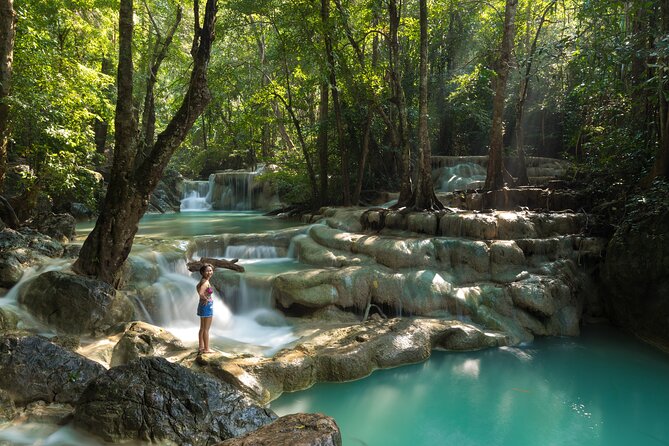 Private Kanchanaburi Erawan Waterfall&Thai-Burma Death Railway Tour from Bangkok - Erawan Waterfalls seven tiers: how to plan your swim and hike