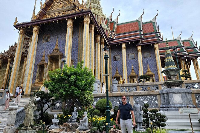 Private Tour: Temples Tour of Bangkok - Wat Arun by boat: the Temple of Dawn at golden hour pace