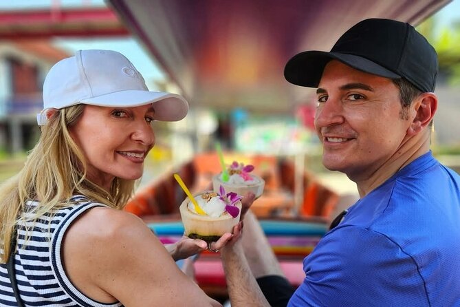 Private Tour to Maeklong Railway Market and Floating Market - Damnoen Saduak Floating Market from a private boat
