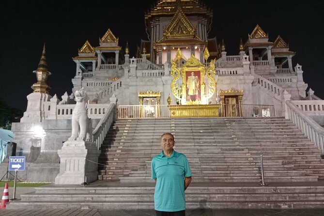 Private Tuk Tuk Night Adventure with Dinner - The Grand Palace photo stop when it is closed in the evening