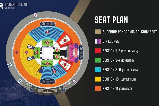 Rajadamnern Thai Boxing Stadium Bangkok Pass - The Wai Kru Ram Muay ceremony and Sarama music
