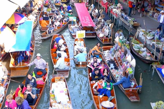 River Kwai Bridge and Floating Market Full-Day Combo - Damnoen Saduak Floating Market: Photos, Snacks, and Real Boat-Life