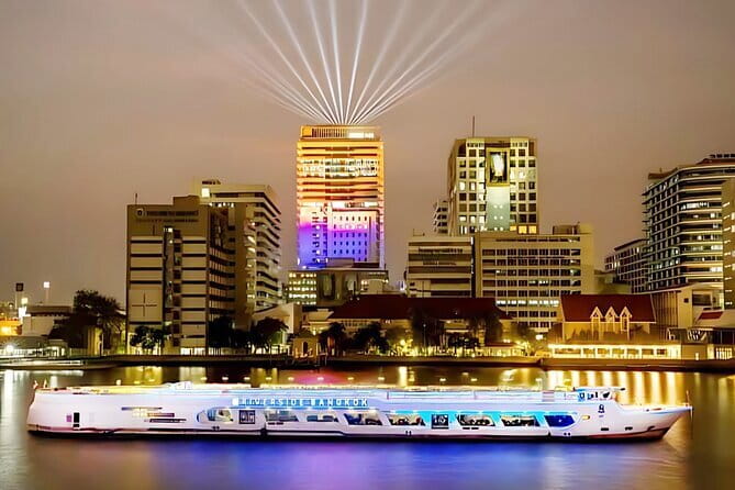 Scenic Bangkok Unicorn Dinner Cruise on Chao Phraya River - Bangkok icons from the water: temple views you can time for photos