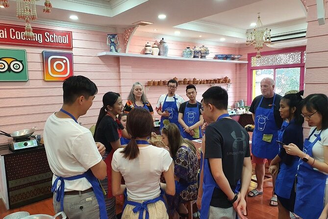 Sompong Thai Cooking School in Bangkok - Kitchen basics at your own station, with equipment ready