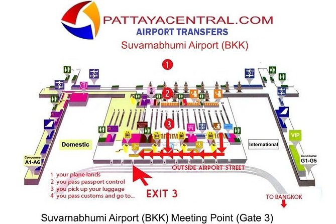 Suvarnabhumi to Pattaya 24 hour Private Airport Transfer Service - From BKK Arrivals to “I’m Done With Airports” in One Step