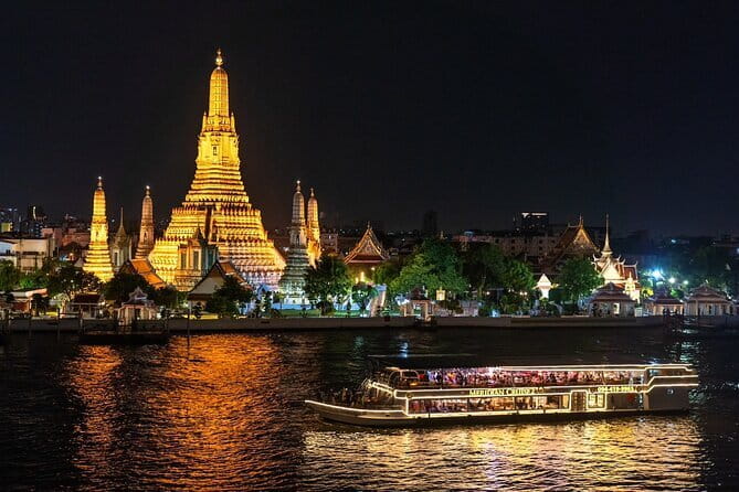 The Luxury White Cruise Experience - Passing Bangkok’s big landmarks from the water