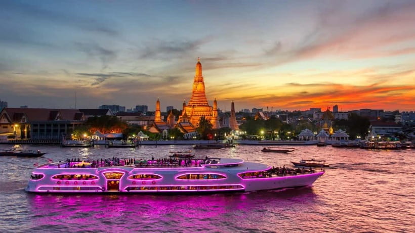 Wonderful Pearl Cruise with Private Hotel Transfer - What you see on the river: from Wat Arun to the Grand Palace